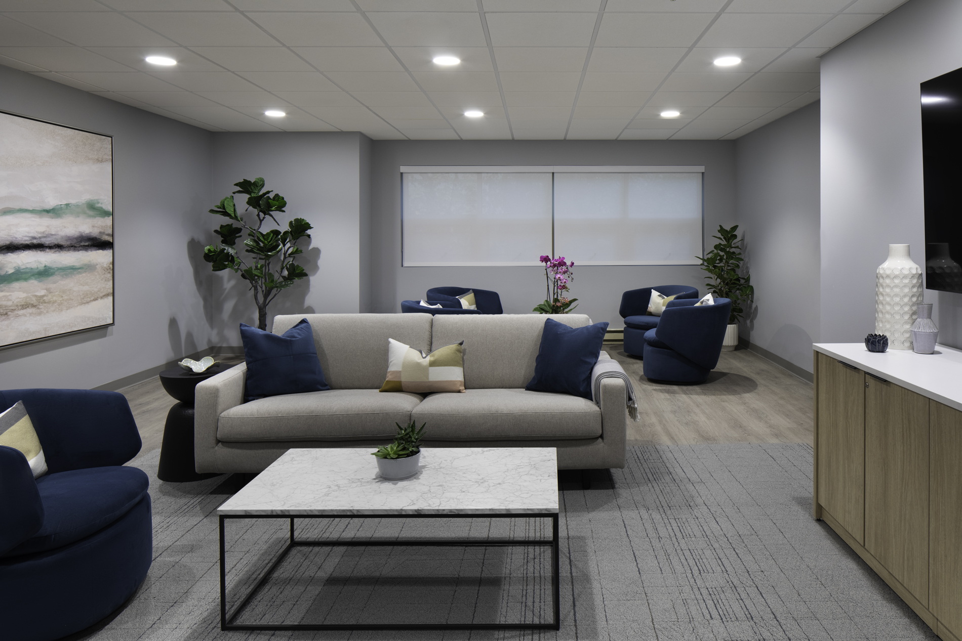 cozy living spaces at divine detox